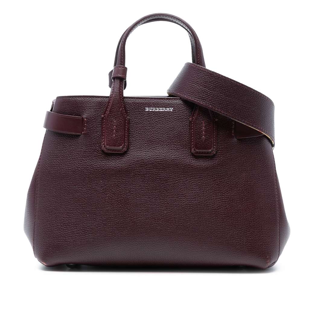 Burberry Small Grainy Calfskin Banner Satchel