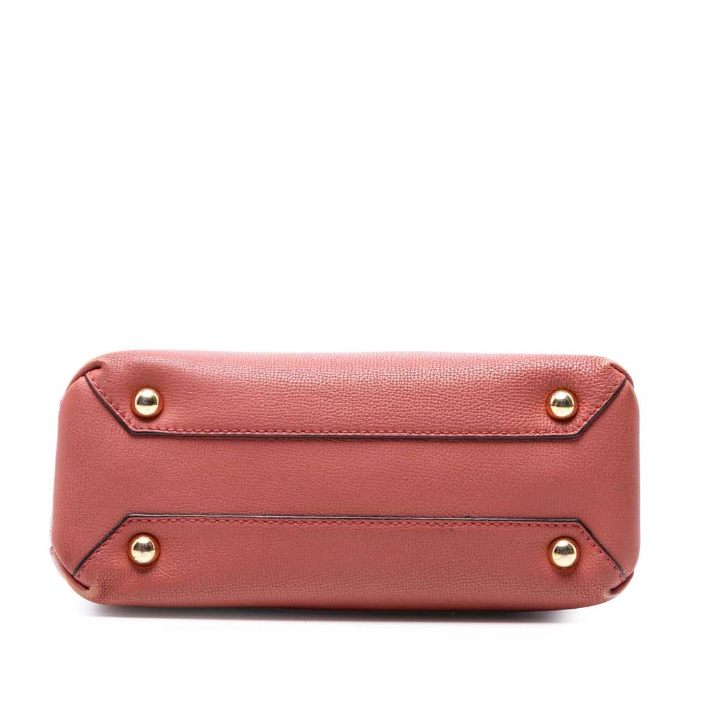 Burberry Small Grainy Calfskin and House Check Banner Satchel - 3