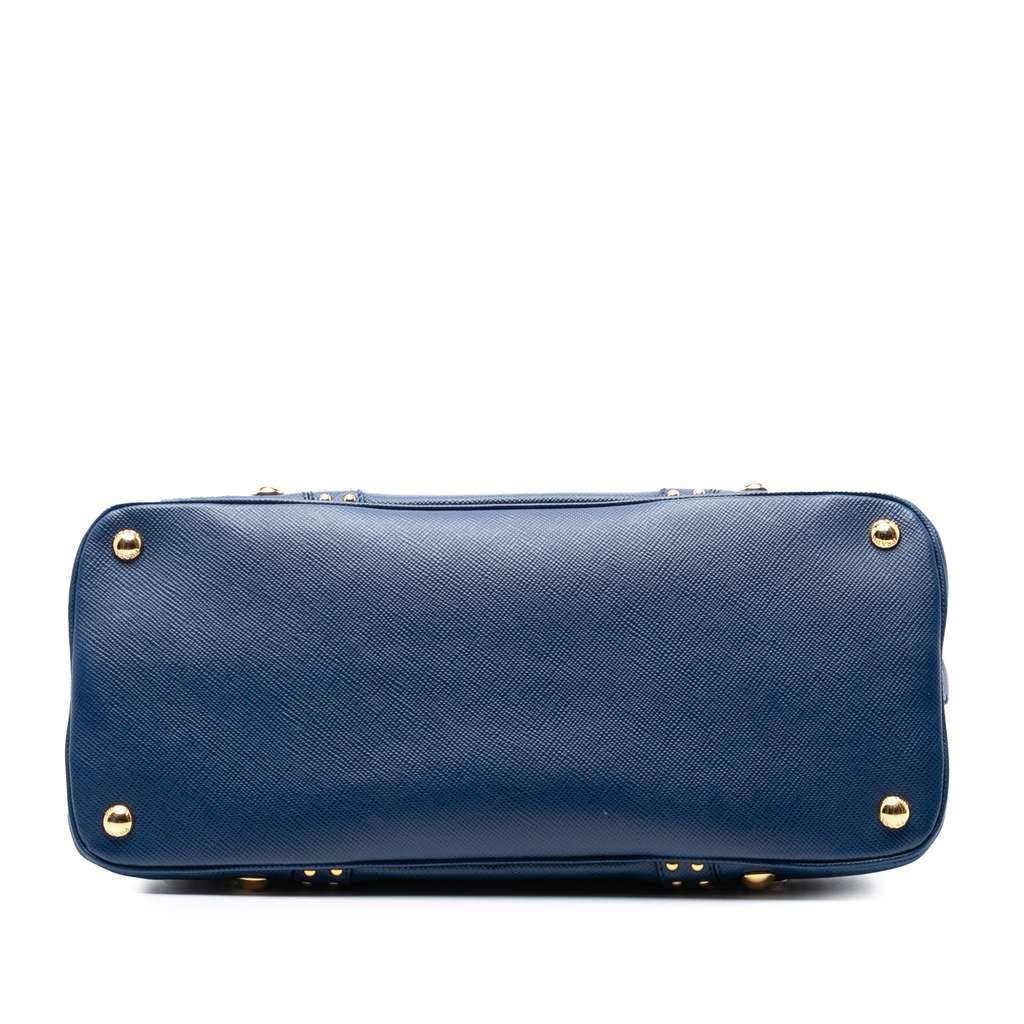 Prada Studded Saffiano Cuir Promenade Satchel - 3