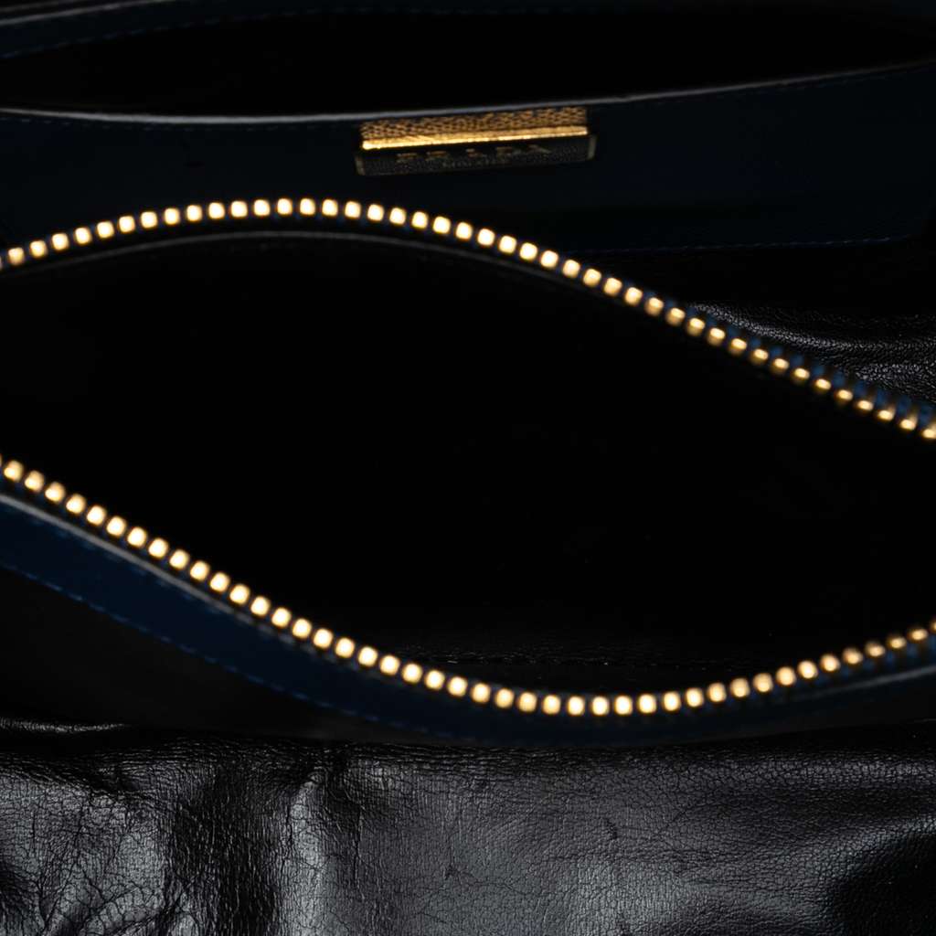 Prada Studded Saffiano Cuir Promenade Satchel - 4