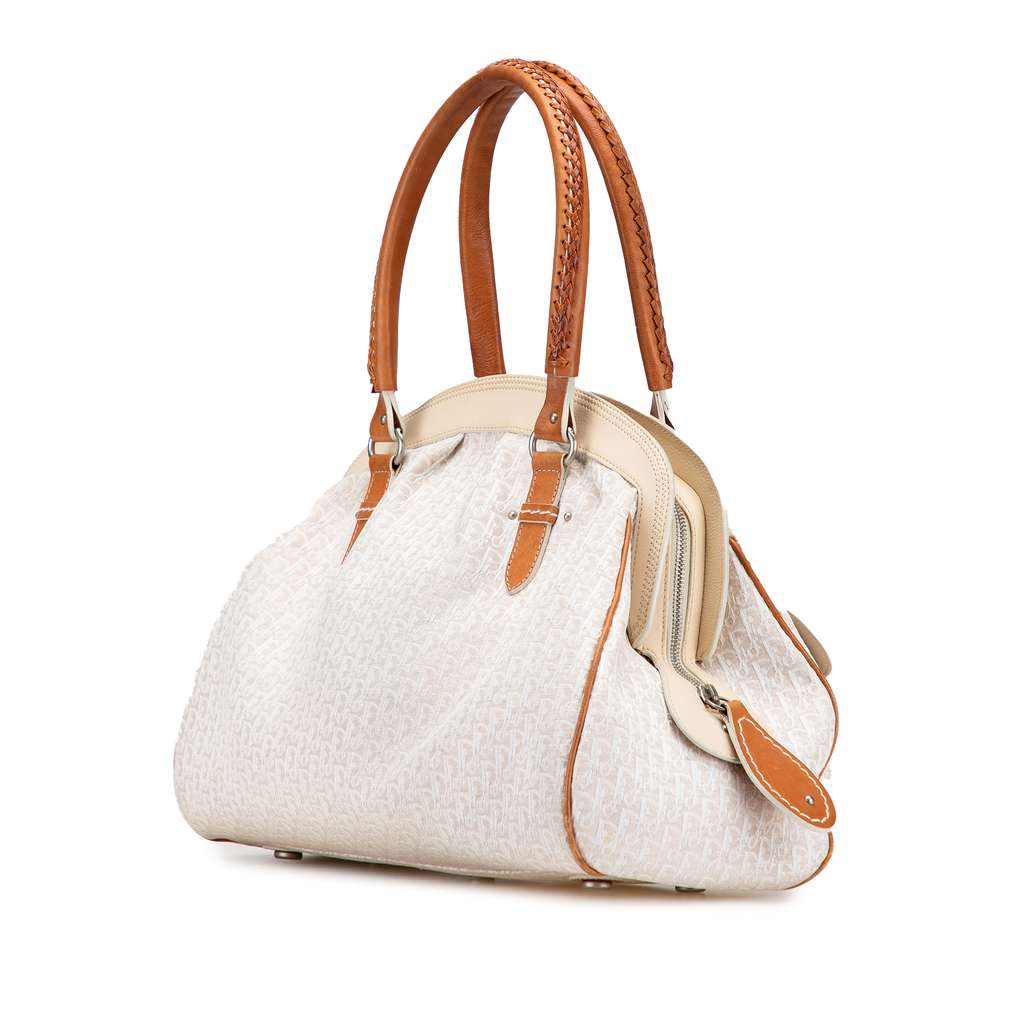 Dior Large Diorissimo Trotter Canvas My Dior Frame Pocket Handbag - 2