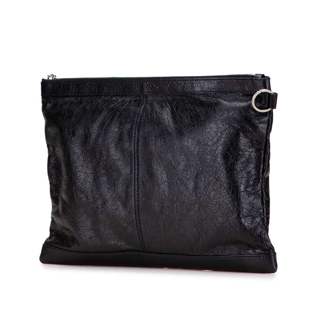 Balenciaga Lambskin Motocross Classic Clip L Clutch - 2