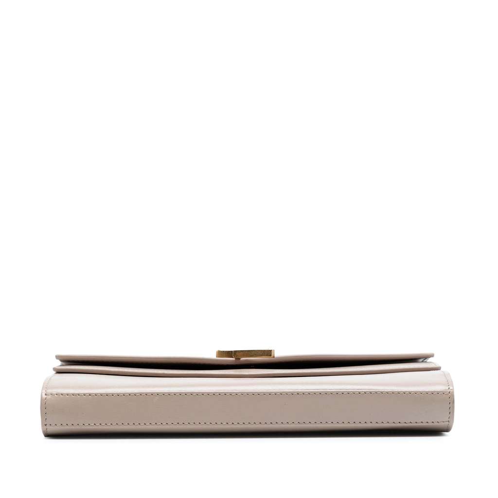Saint Laurent Leather Monogram Sulpice Wallet on Chain - 3