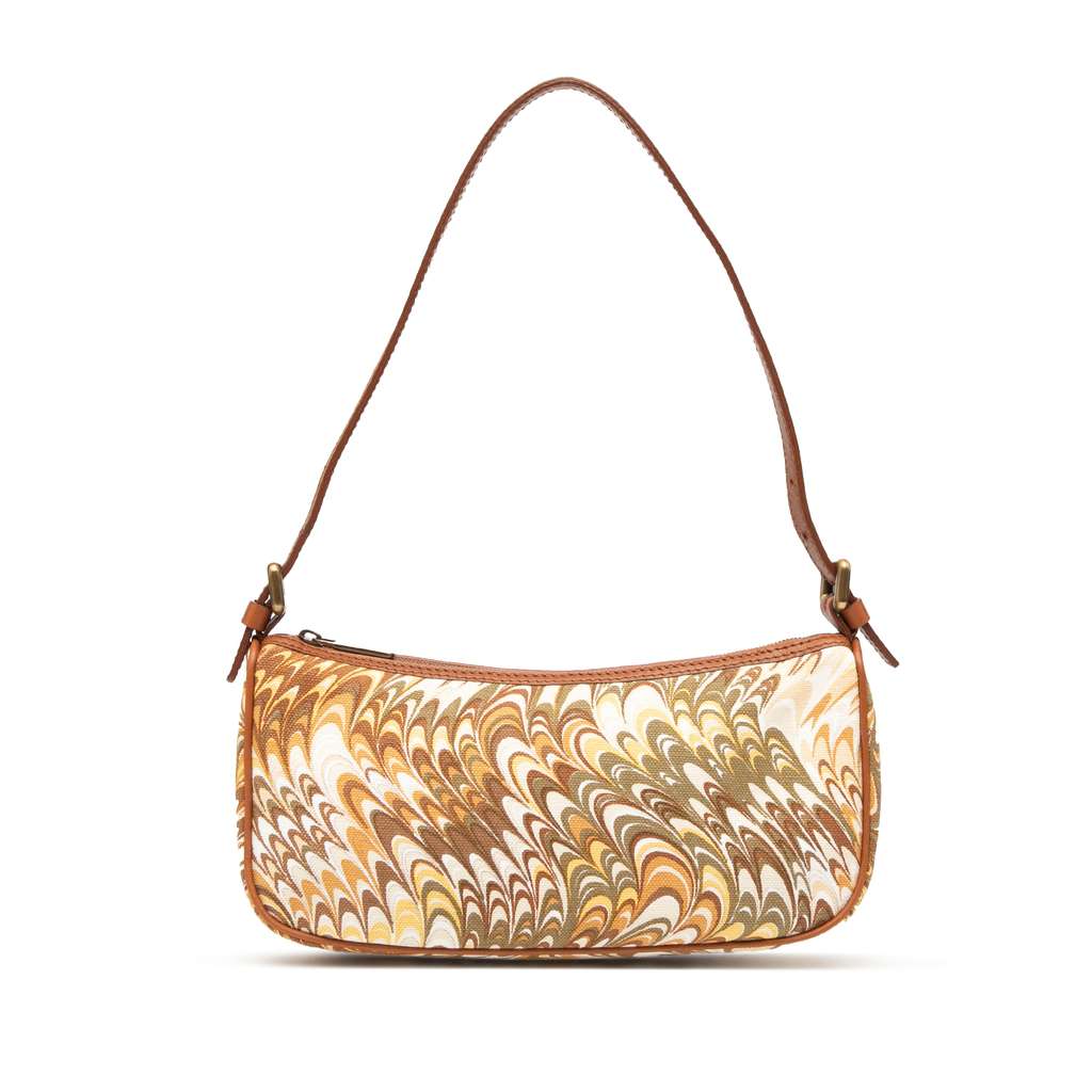 Celine Printed Canvas Shoulder Bag
