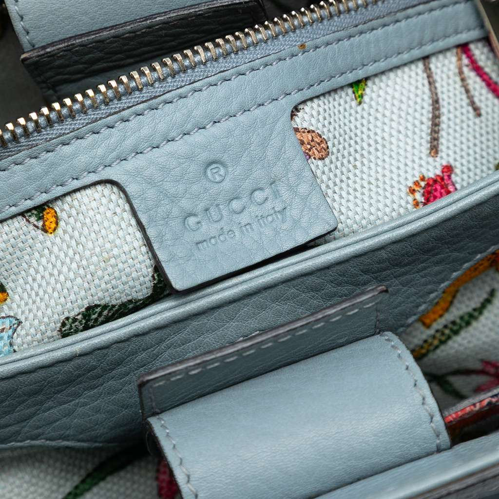 Gucci Small Calfskin Bamboo Shopper Satchel - 5