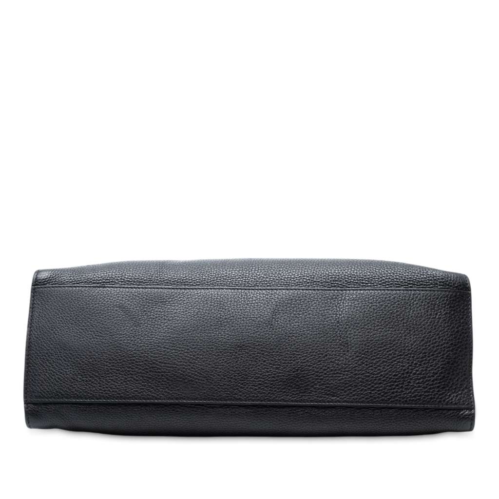 Gucci Medium Calfskin Bamboo Daily Shopper Satchel - 3