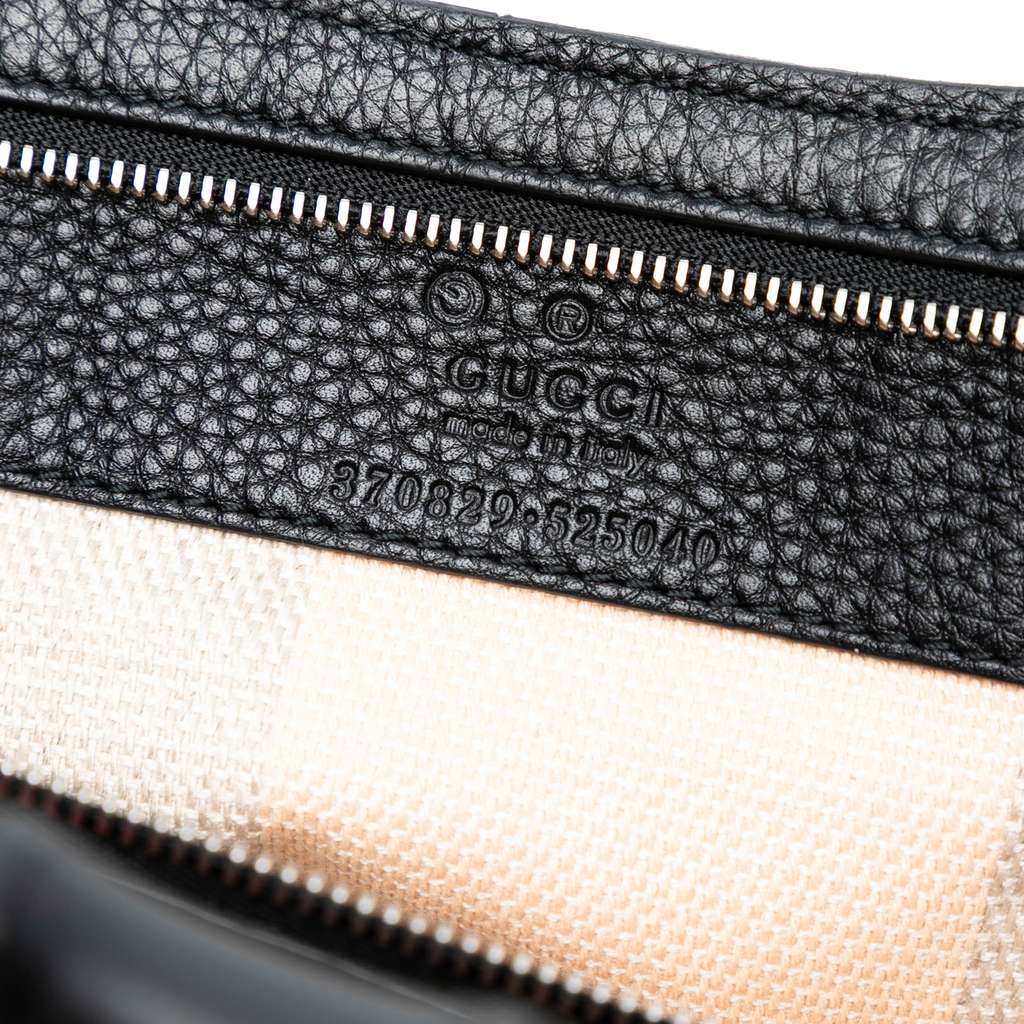 Gucci Medium Calfskin Bamboo Daily Shopper Satchel - 5