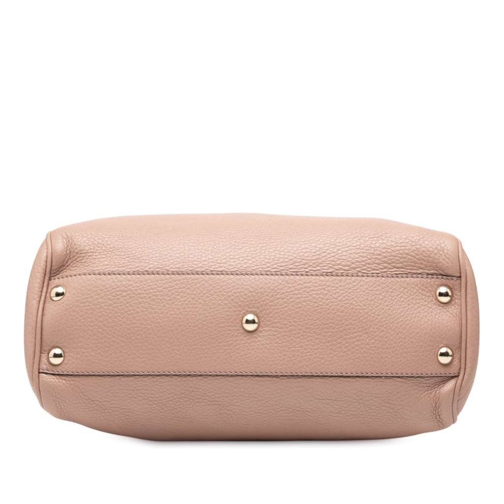 Gucci Small Calfskin Bamboo Shopper Satchel - 3