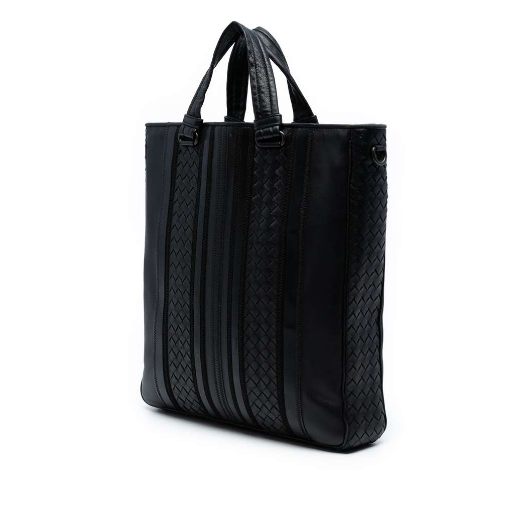 Bottega Veneta Nappa Intrecciato Tech Stripe Convertible Tote - 2