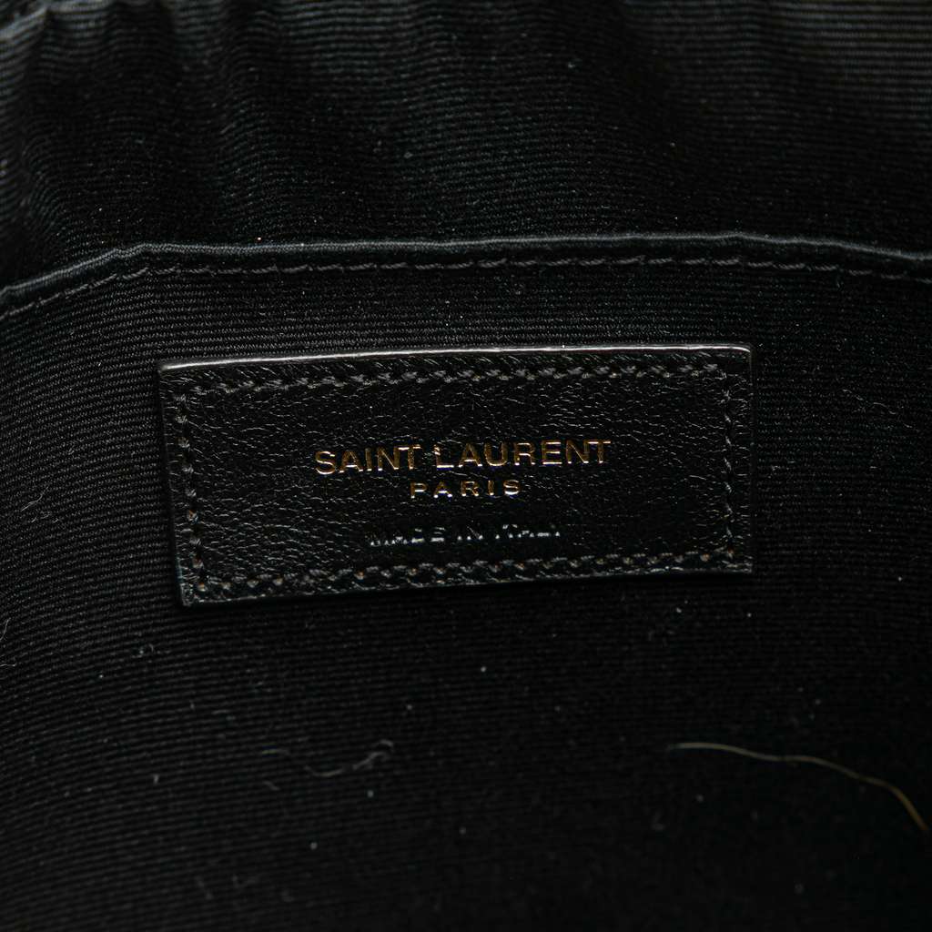 Saint Laurent Quilted Leather Monogram Lou Camera Bag - 5