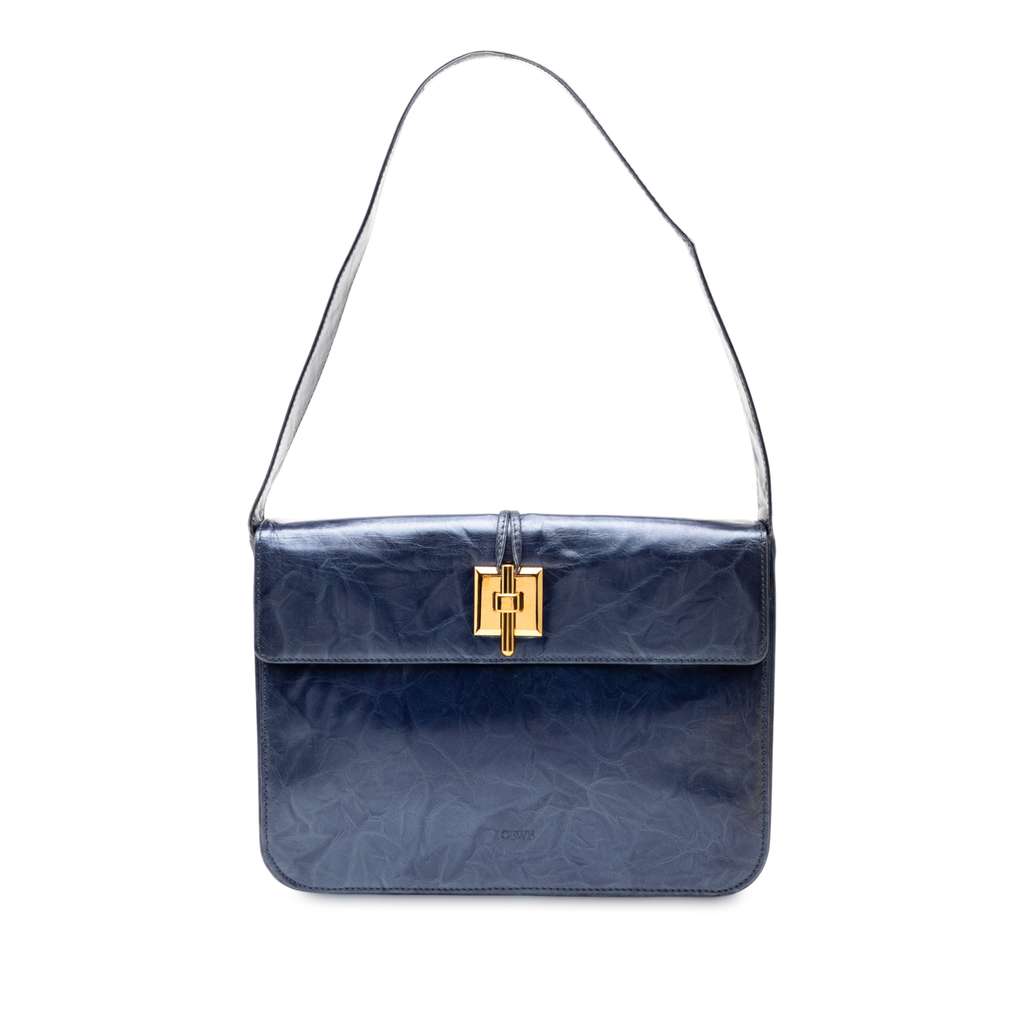 Loewe Leather Flap Shoulder Bag