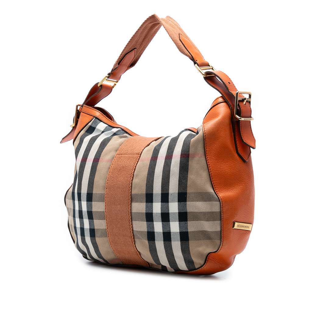 Burberry House Check Canvas Ashwood Hobo - 2
