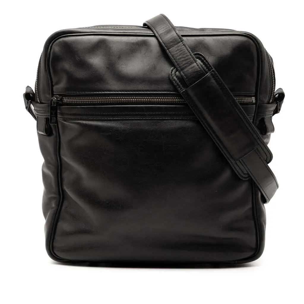 Louis Vuitton Monogram Laser Clarkson Black Leather Very good - Front View