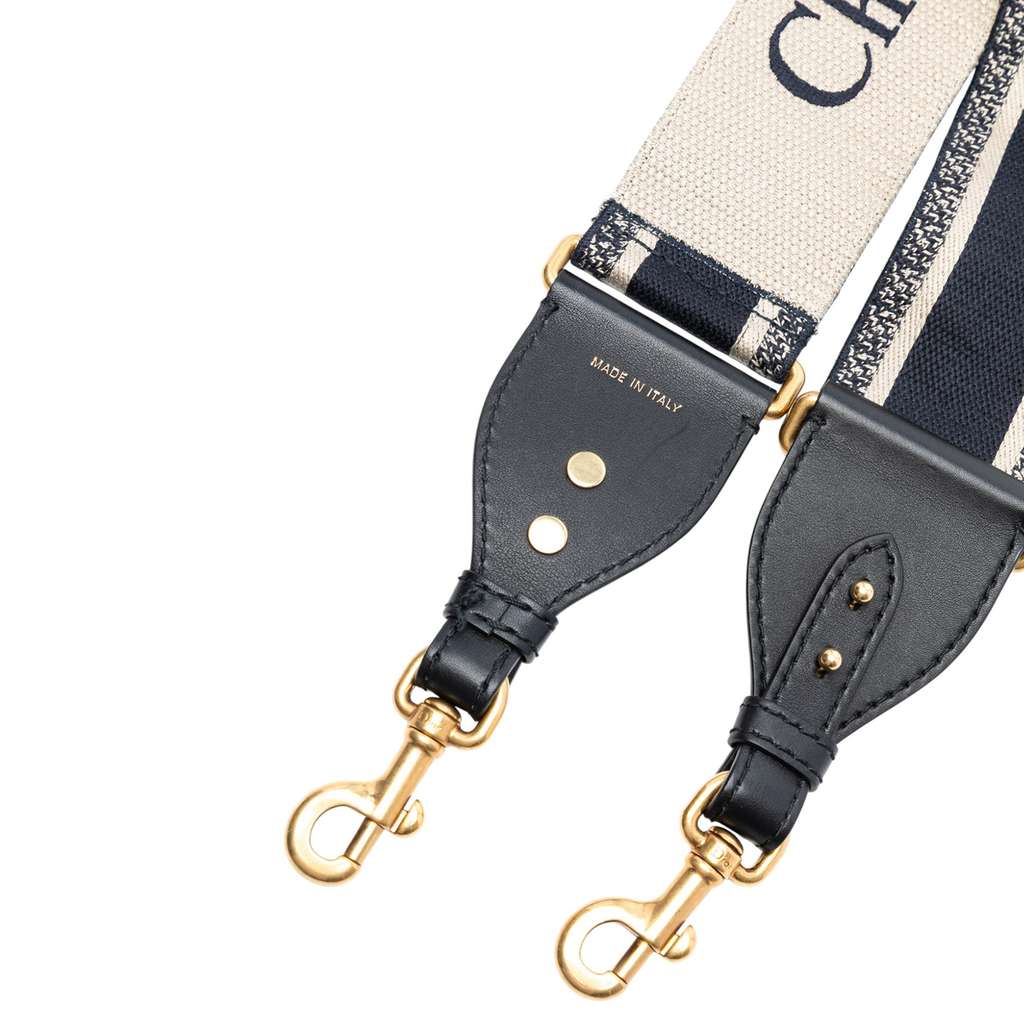 Dior Embroidered Canvas Logo Shoulder Strap - 2