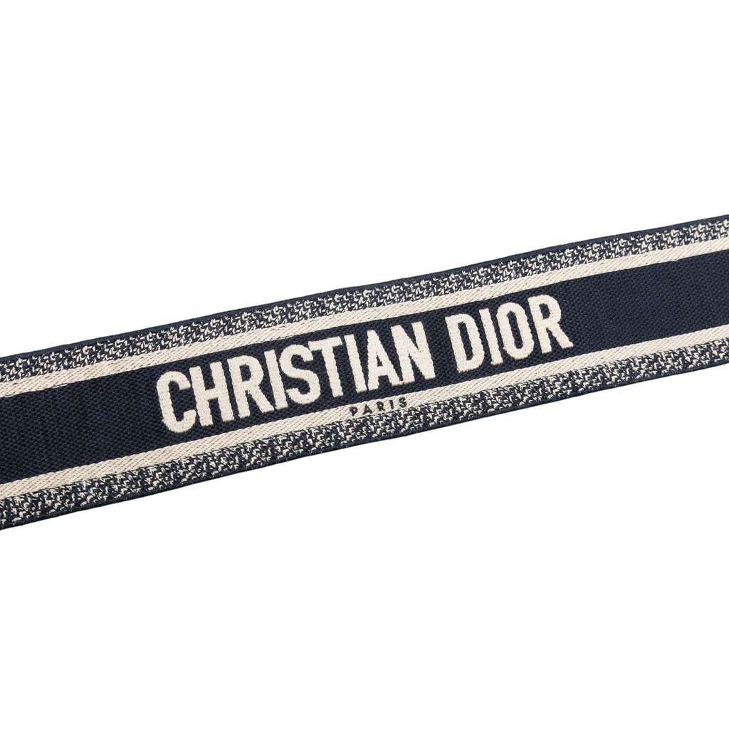 Dior Embroidered Canvas Logo Shoulder Strap - 3