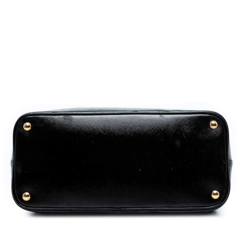 Prada Saffiano Vernice Trimmed Tessuto Parabole Tote - 3