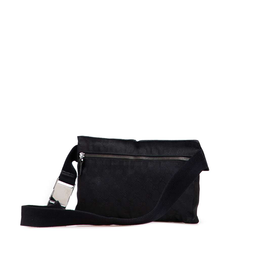 Gucci GG Canvas Double Pocket Belt Bag - 2