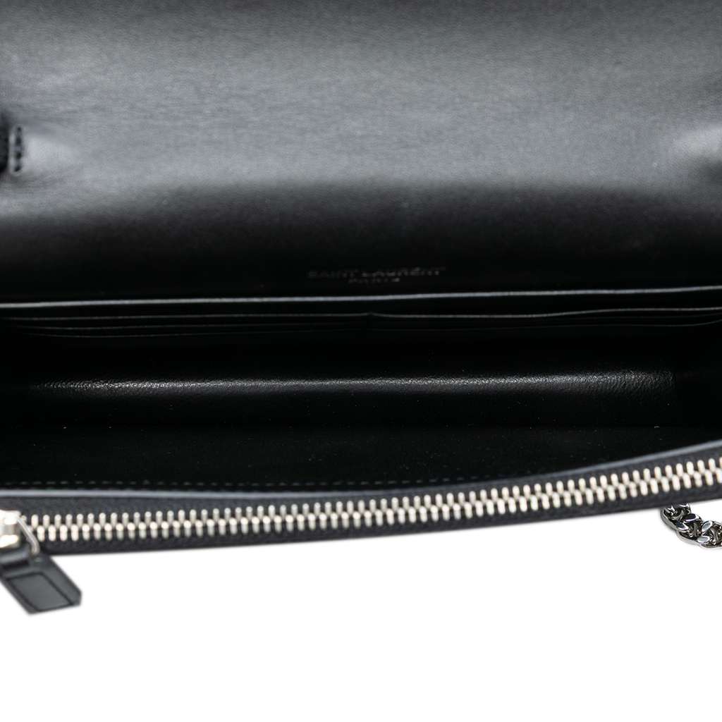 Saint Laurent Leather Monogram Kate Tassel Wallet on Chain - 4