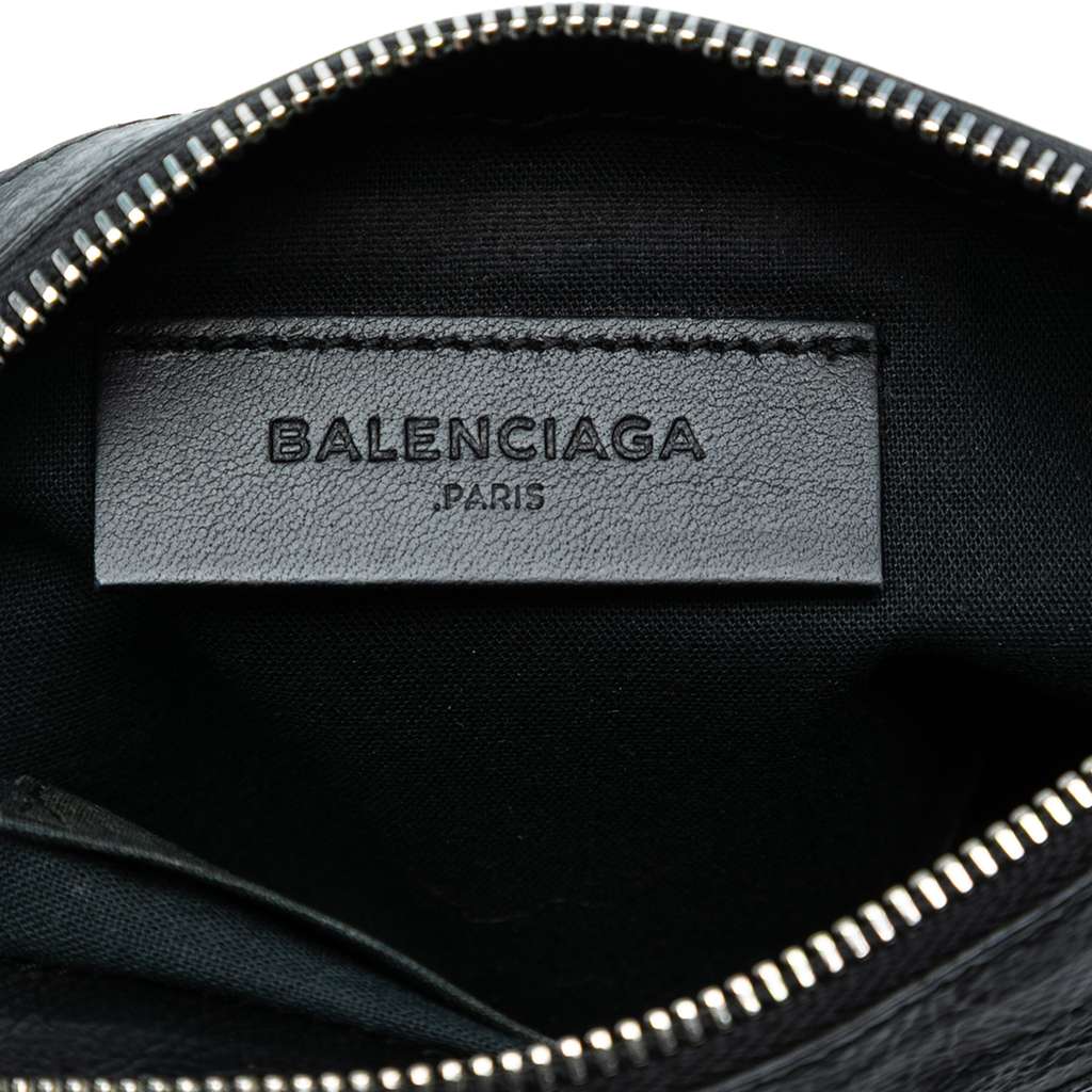 Balenciaga Lambskin Motocross Classic Clip Zip Pouch - 5
