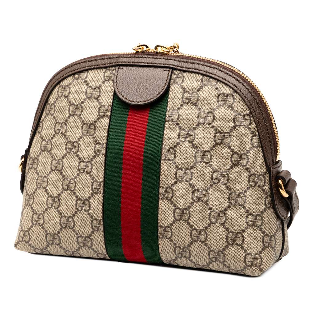 Gucci Small GG Supreme Ophidia Dome Crossbody - 2