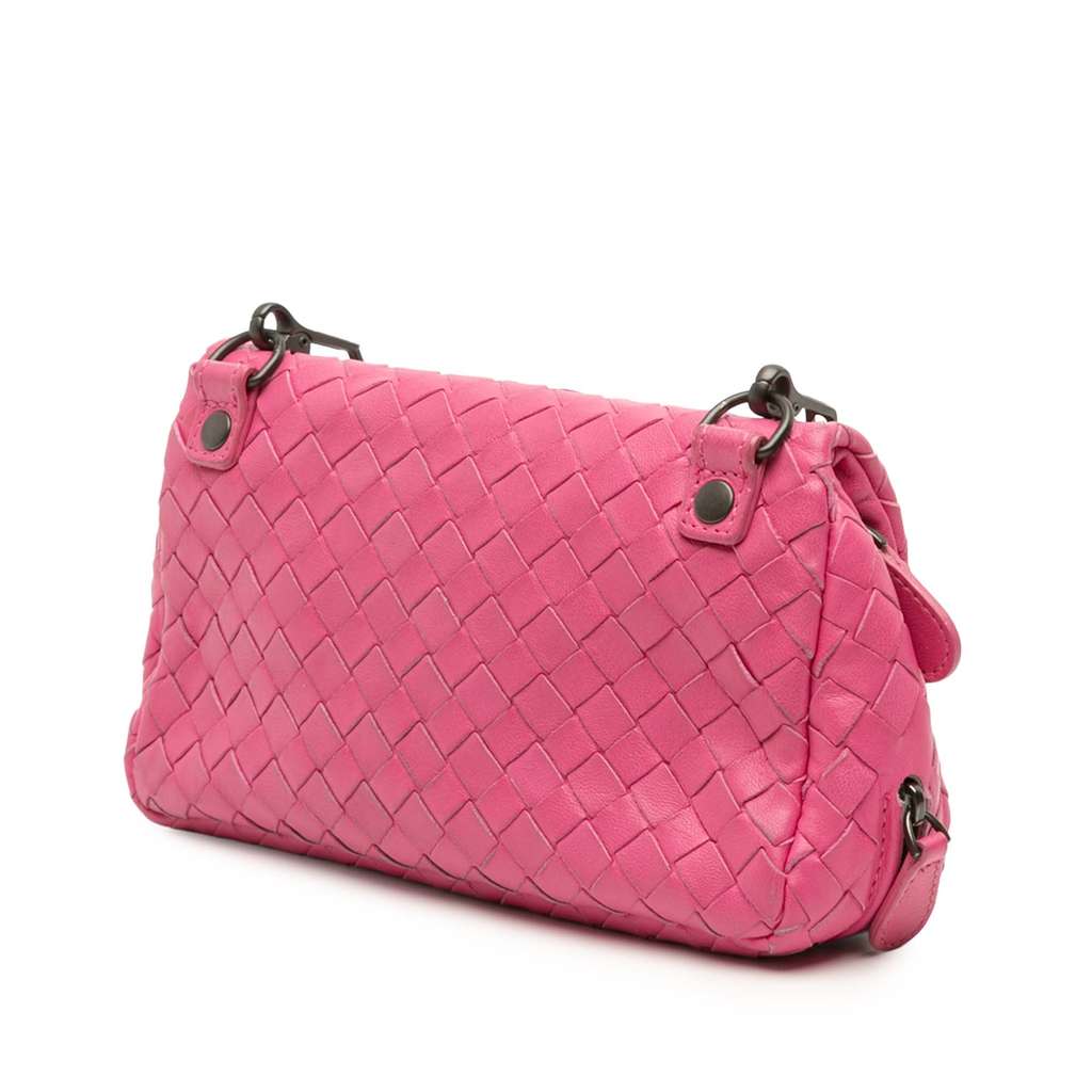 Bottega Veneta Mini Nappa Intrecciato Expandable Chain Flap Crossbody - 2