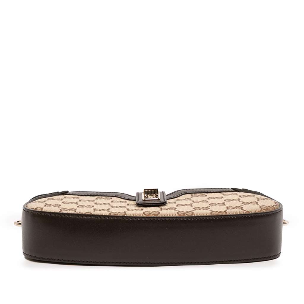 Gucci Mini GG Supreme Moon Side Web Shoulder Bag - 3