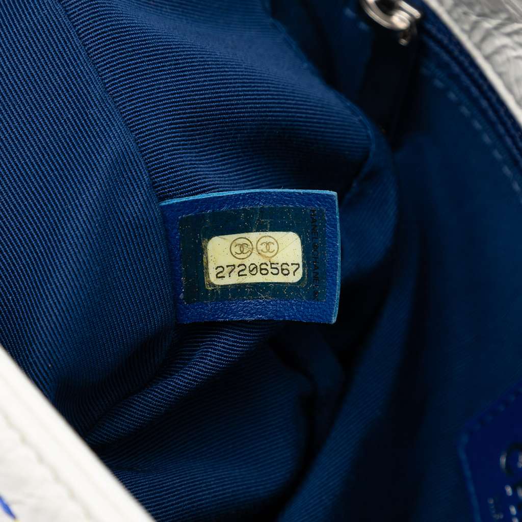 Chanel Distressed Calfskin Straight Line Stitch Flap - 5