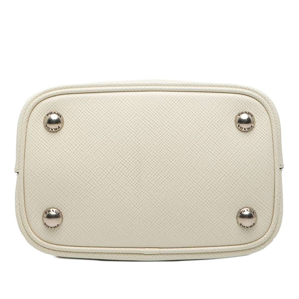 Prada Small Saffiano Cuir Smalto Panier Satchel - 3