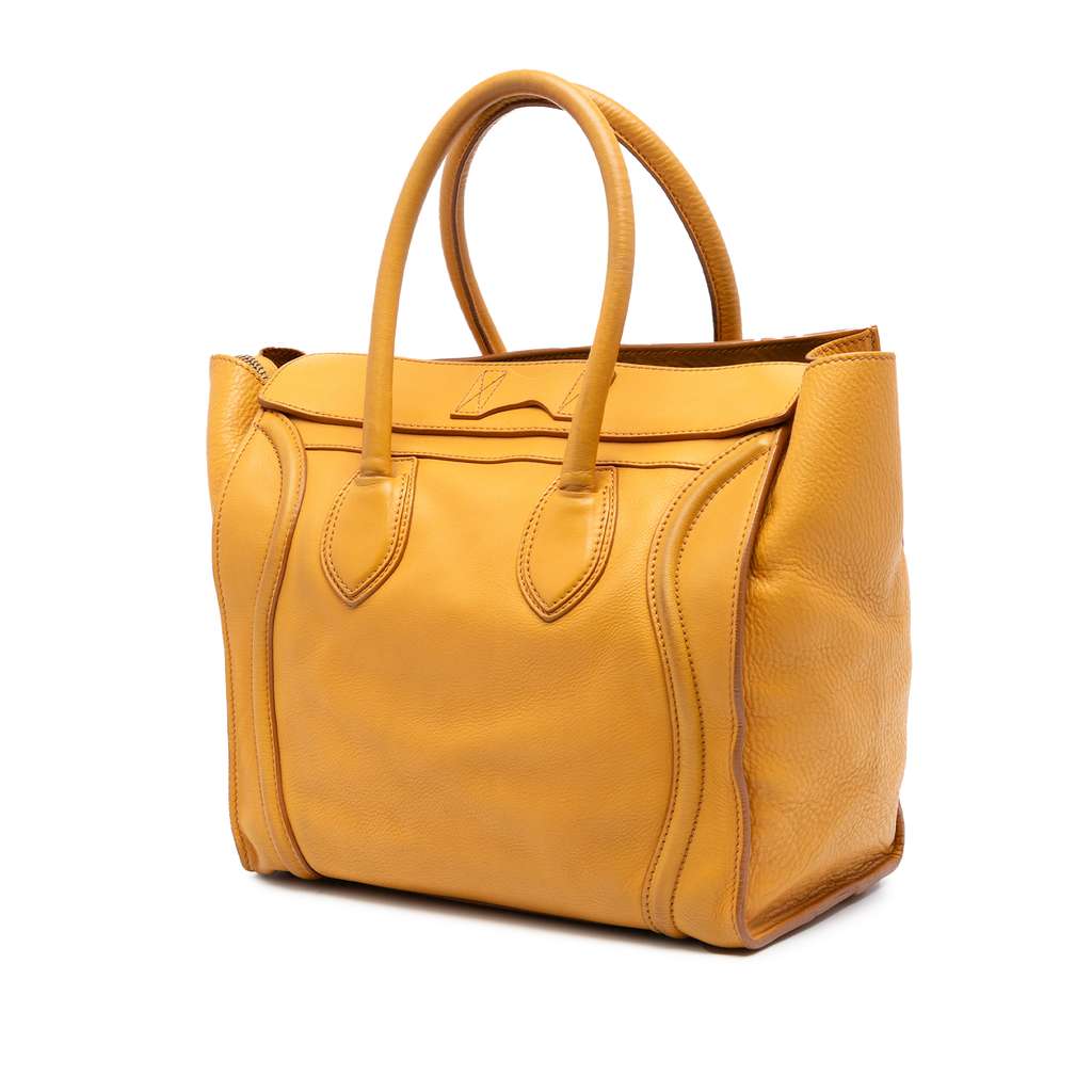Celine Mini Leather Luggage Tote - 2