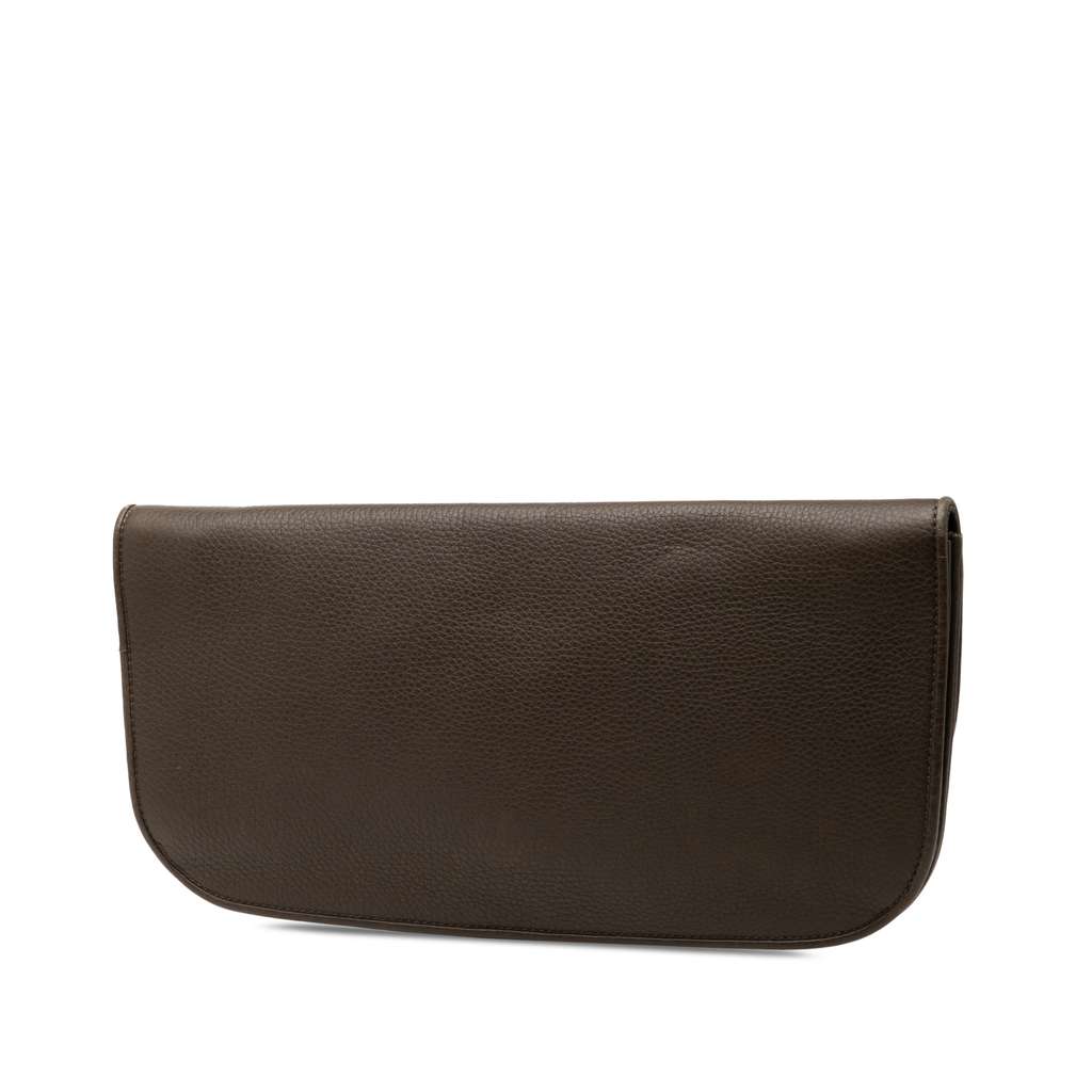 Gucci Leather 1973 Flap Clutch - 2
