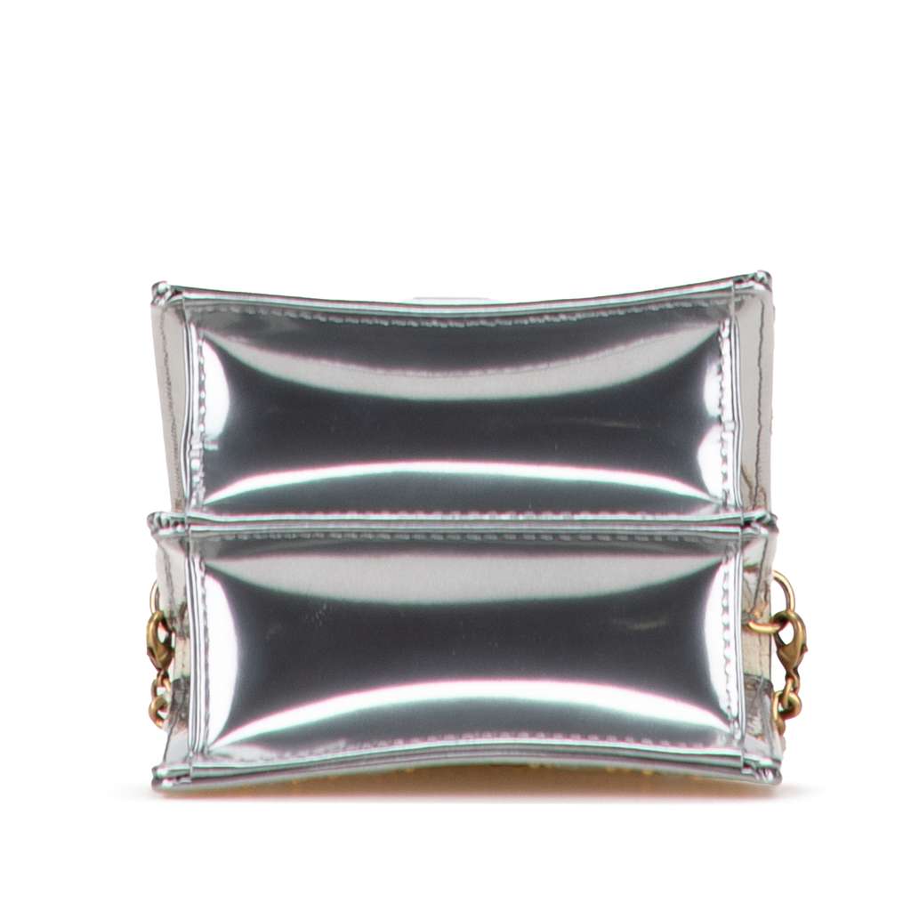 Dior Metallic Studded Calfskin Vertical Diorama - 3