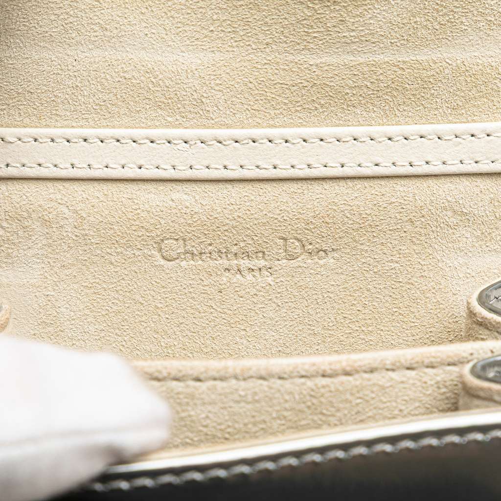 Dior Metallic Studded Calfskin Vertical Diorama - 5