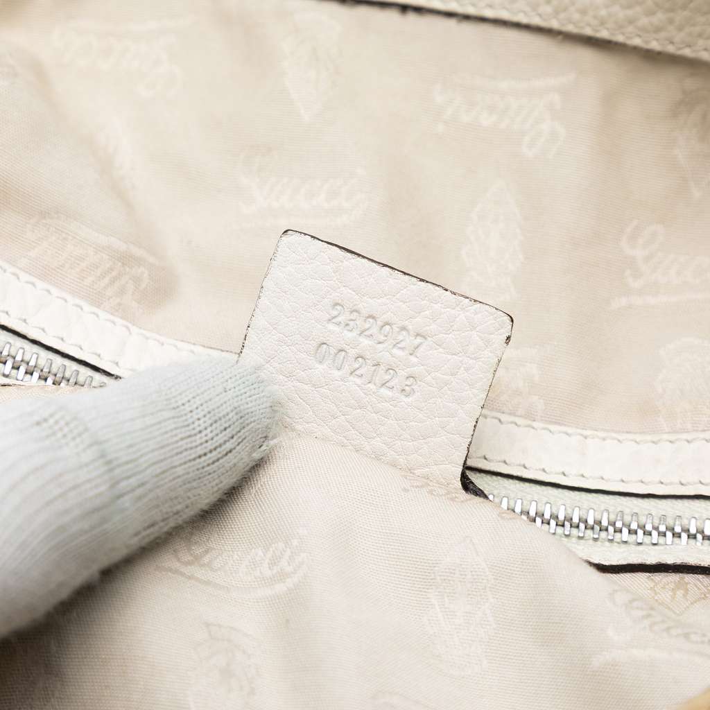 Gucci Large GG Canvas Bamboo Bar Tote - 5