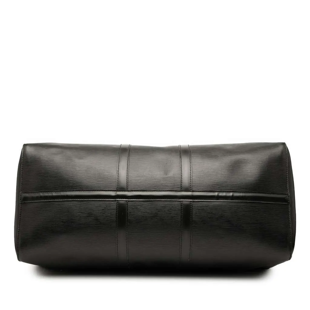Louis Vuitton Epi Keepall 55 Black Leather Fair - Inside View