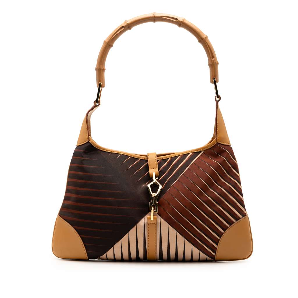Gucci Satin Bamboo Jackie Hobo
