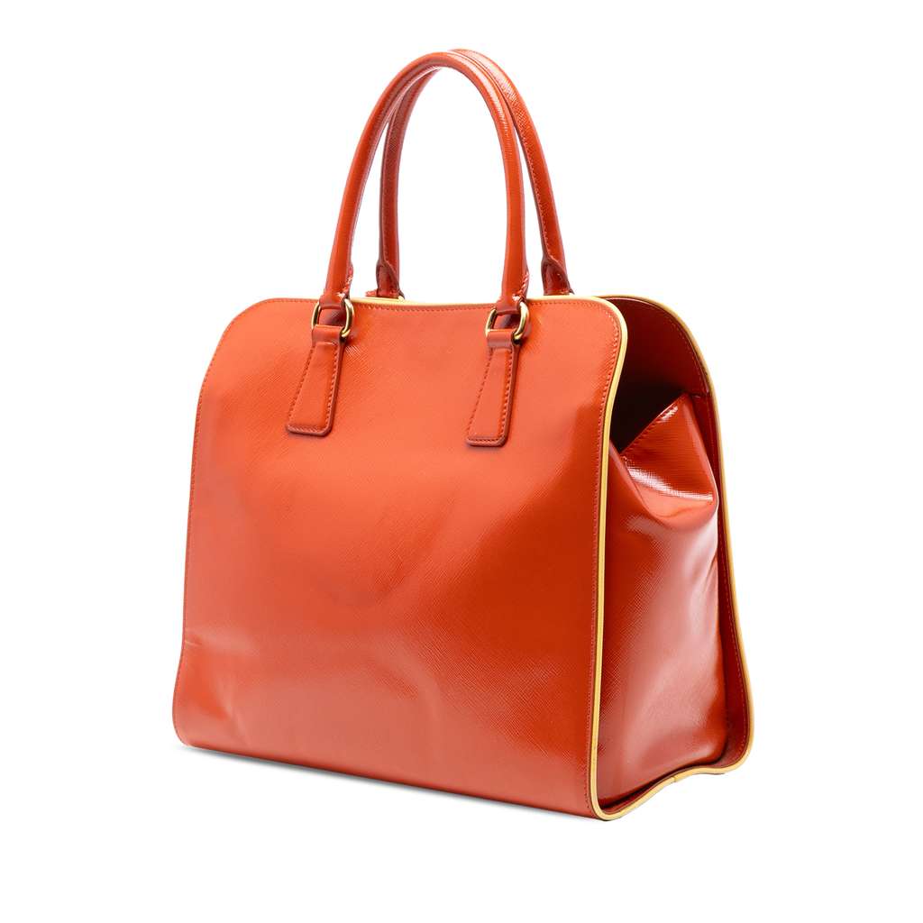 Prada Saffiano Vernice Open Convertible Tote - 2