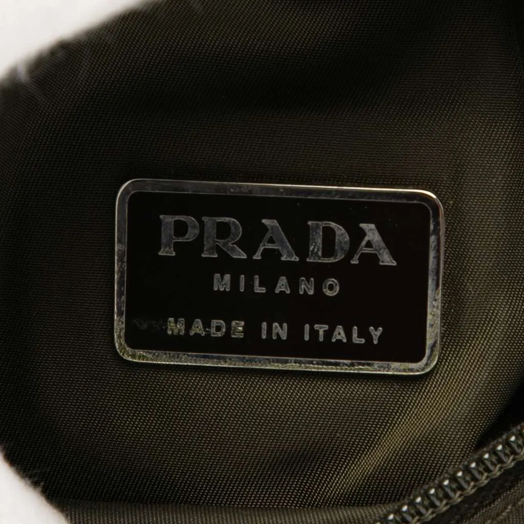 Prada Tessuto 1999 Tactical Belt Bag Brown Good - Box View
