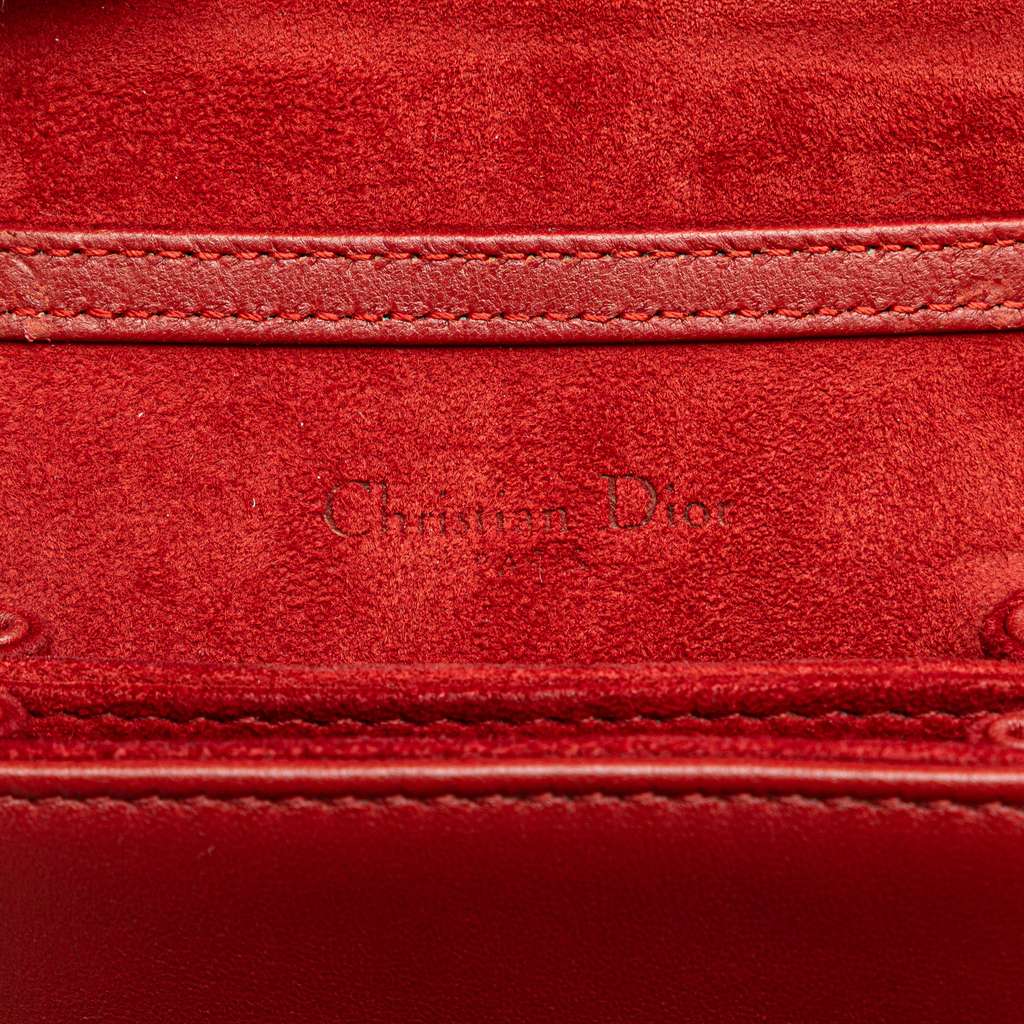 Dior Studded Lambskin Vertical Diorama Crossbody - 5