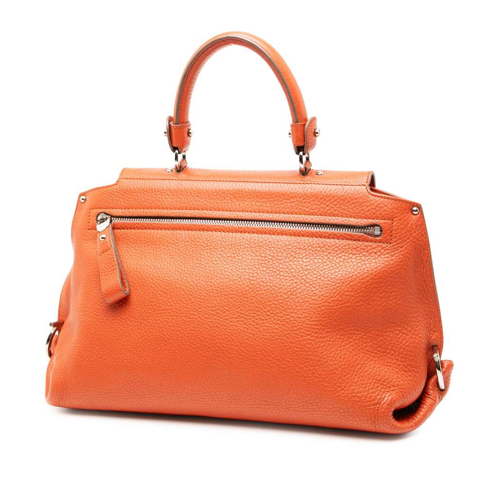 Salvatore Ferragamo Medium Leather Gancini Sofia Satchel - 2