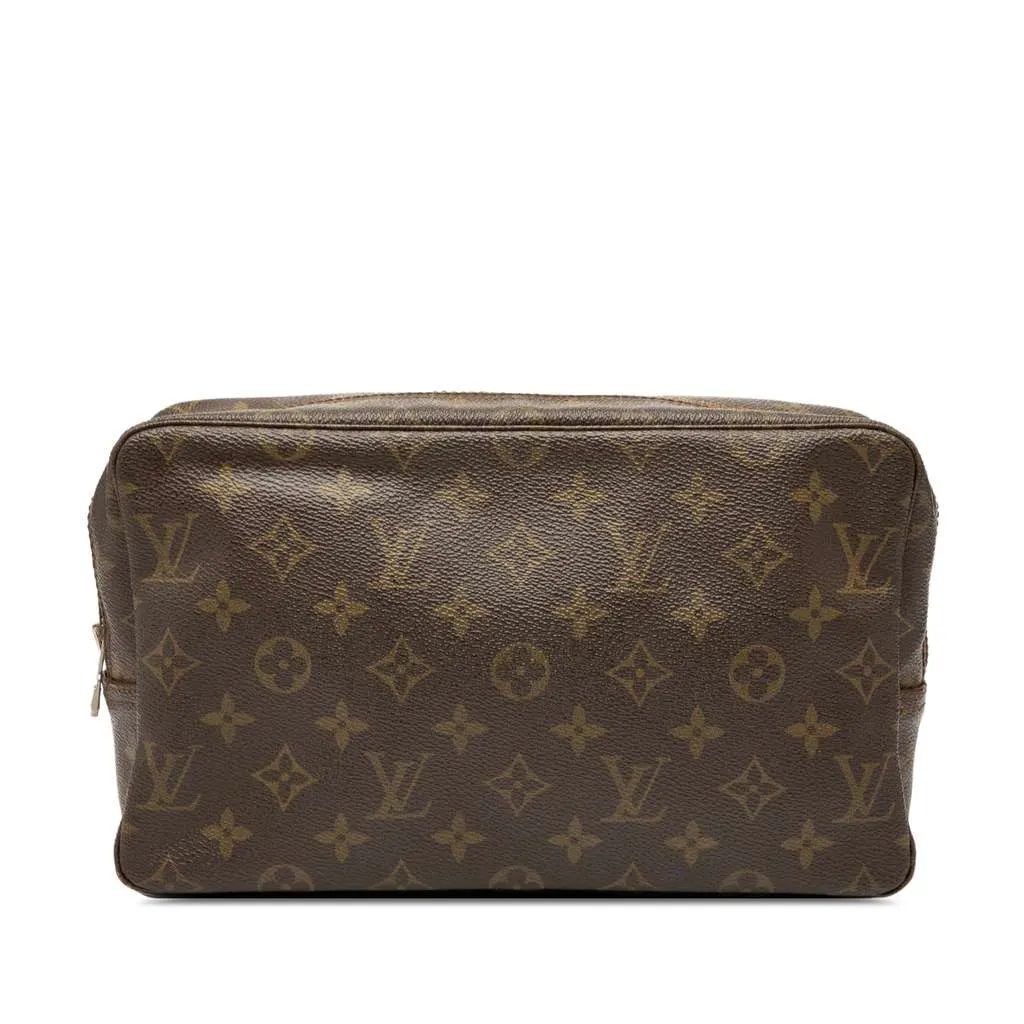 Louis Vuitton Monogram Trousse Toilette 28 Brown Good - Front View