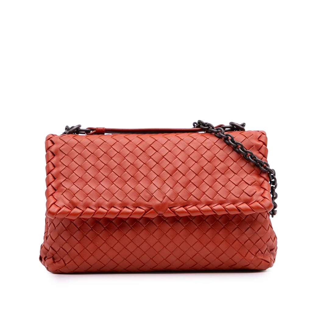 Bottega Veneta Small Nappa Intrecciato Olimpia Shoulder Bag