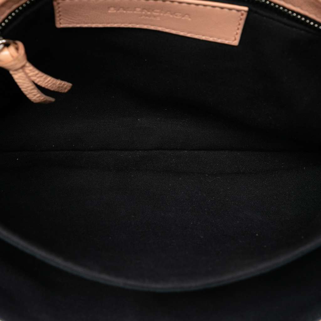 Balenciaga Chevre Motocross Classic Metallic Edge Envelope Clutch with Strap - 4