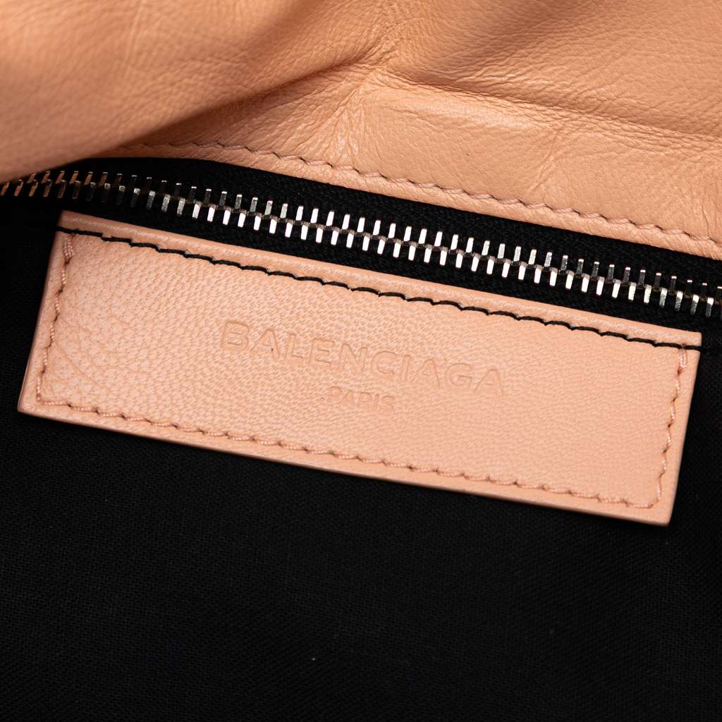 Balenciaga Chevre Motocross Classic Metallic Edge Envelope Clutch with Strap - 5