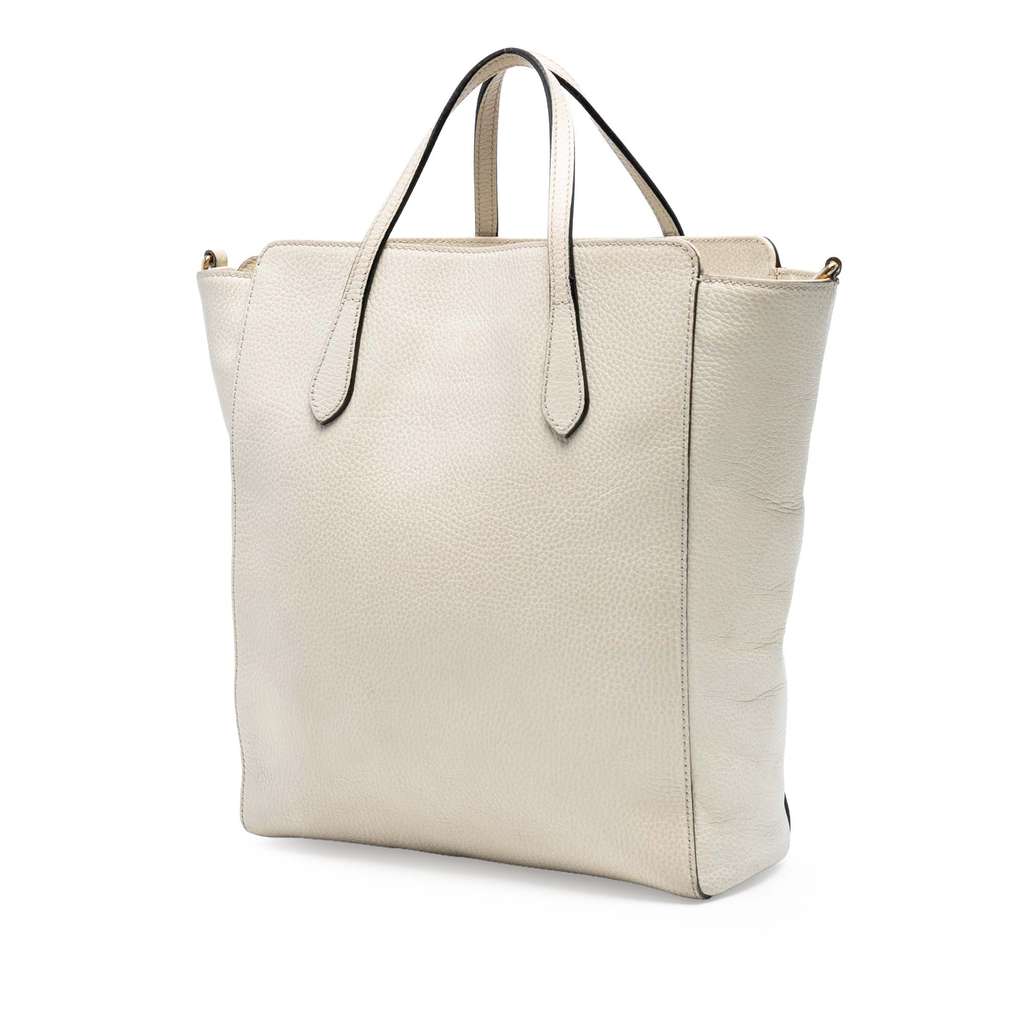 Gucci Leather Swing Convertible Tote - 2