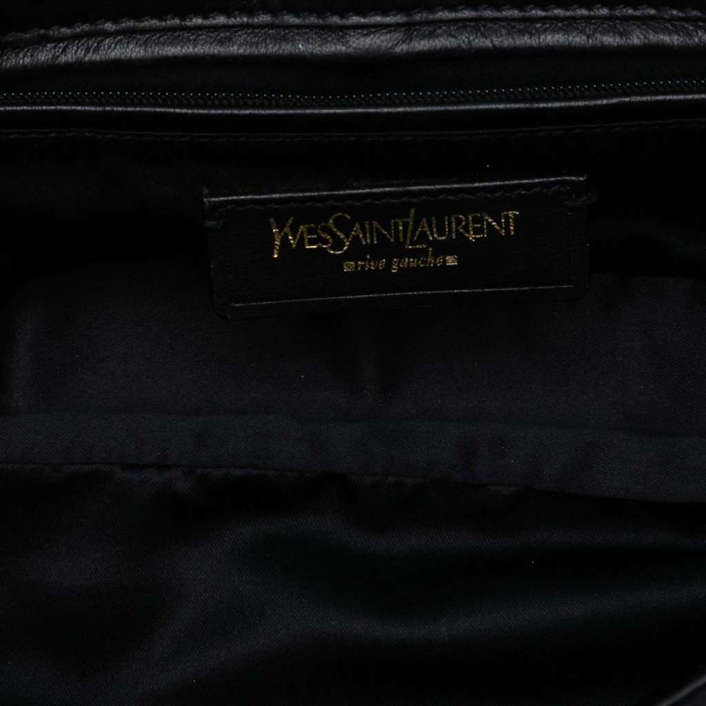 Saint Laurent Polka Dot Print Canvas Saharienne Shoulder Bag - 4