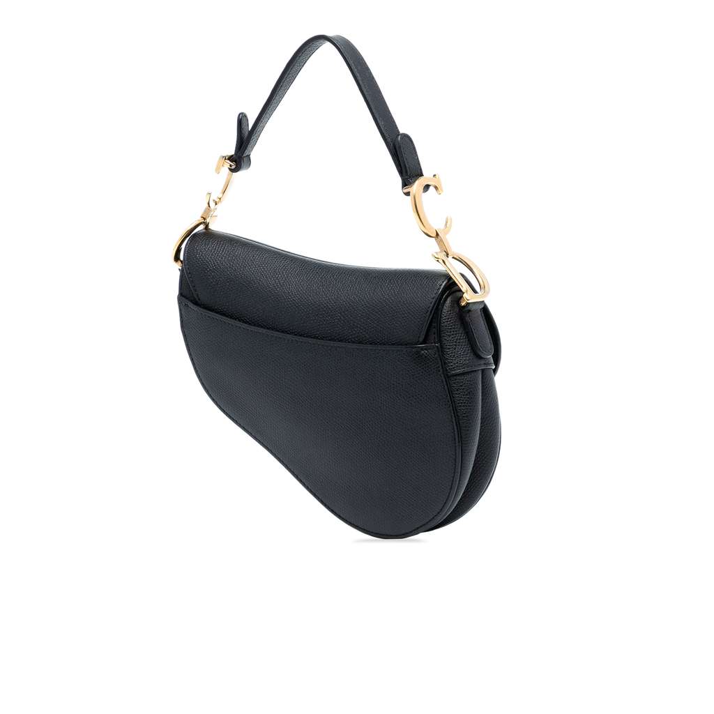 Dior Mini Grained Calfskin Saddle Bag - 2