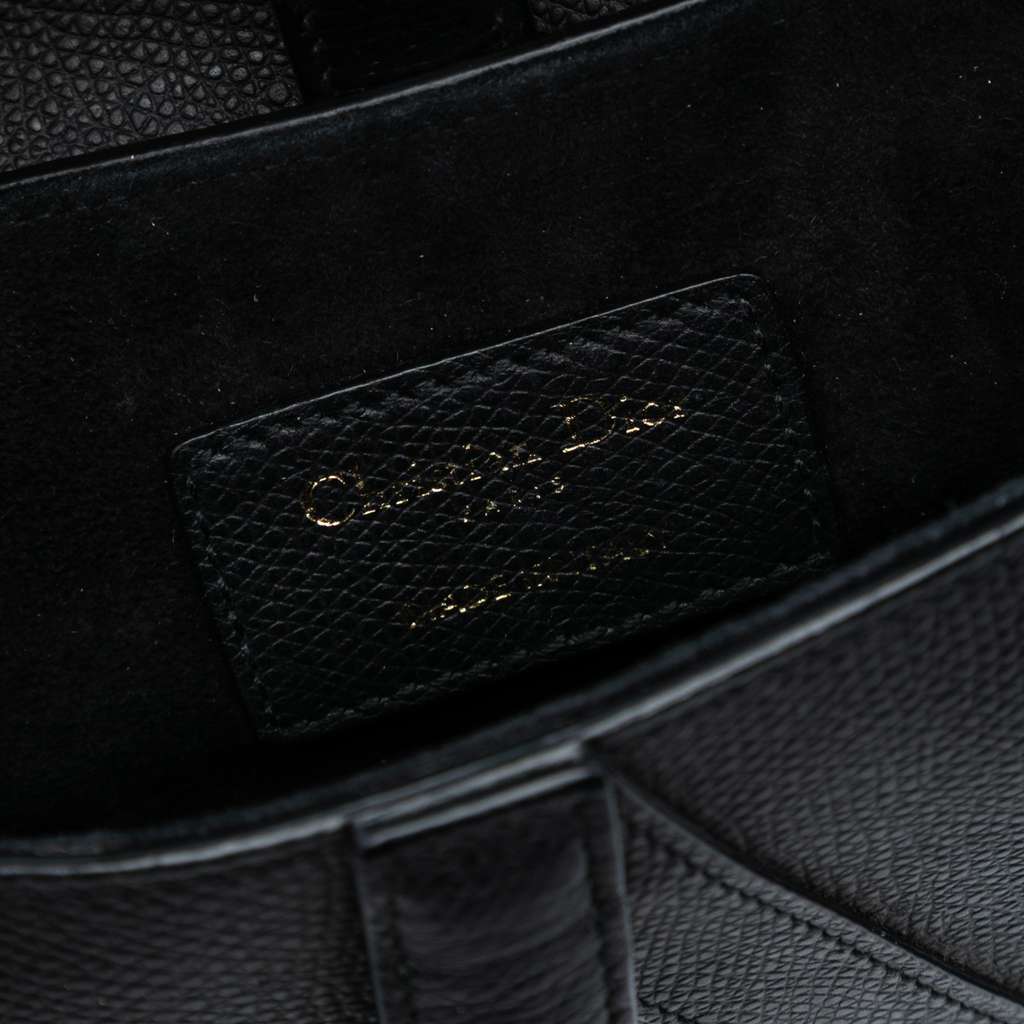 Dior Mini Grained Calfskin Saddle Bag - 5