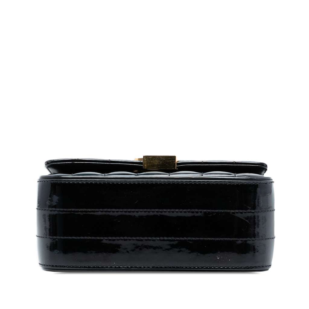 Saint Laurent Small Patent Monogram Vicky Chain Bag - 3