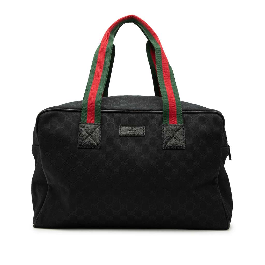 Gucci GG Canvas Web Travel Bag