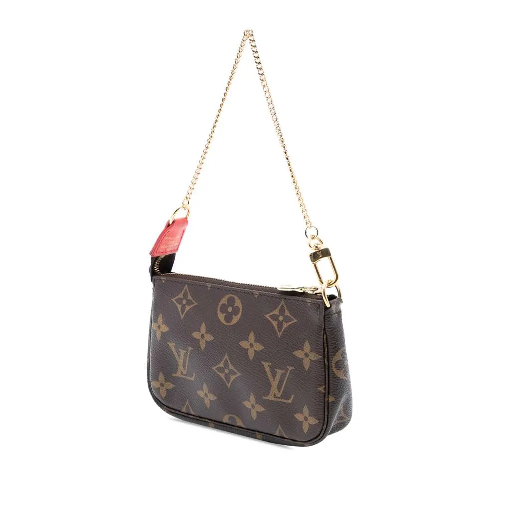 Louis Vuitton Monogram Evasion Illustre Mini Pochette Accessories Brown Good - Back View